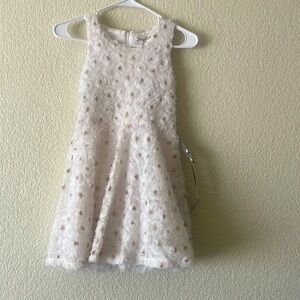 A ruffle flower kids dress